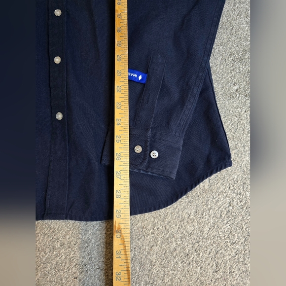 Madness Breeds Madness Mad Man Men's Navy Button-down Shirt Size XL - Picture 9 of 12